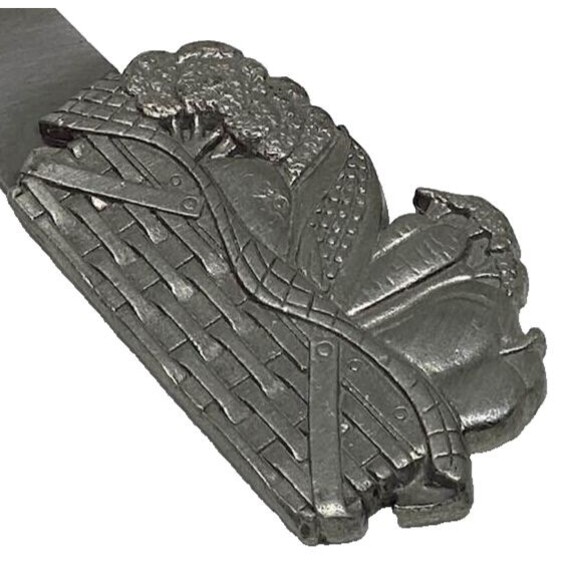 Charcuterie Silver Metal Knife Spread Cheese Butter Basket Vegetables 4 5/8" - Picture 4 of 4